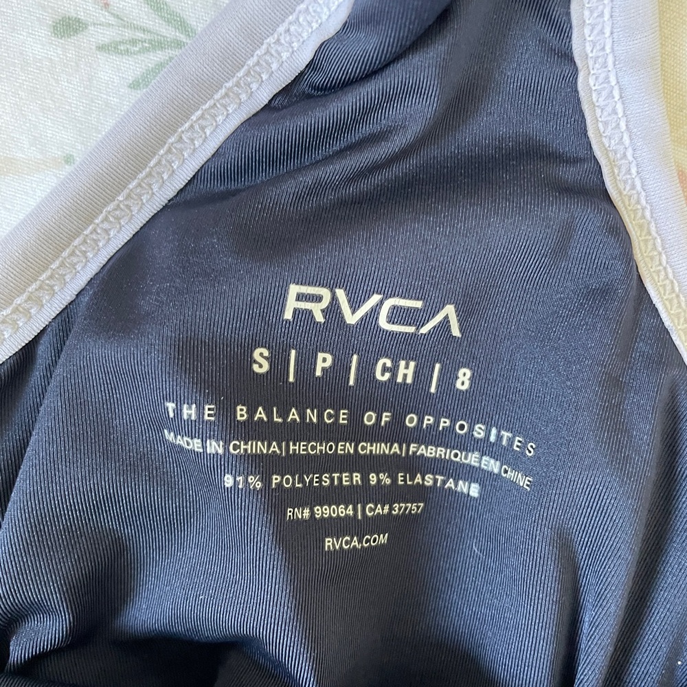 RVCA Red Navy Striped One Piece Size Small - Picture 5 of 5